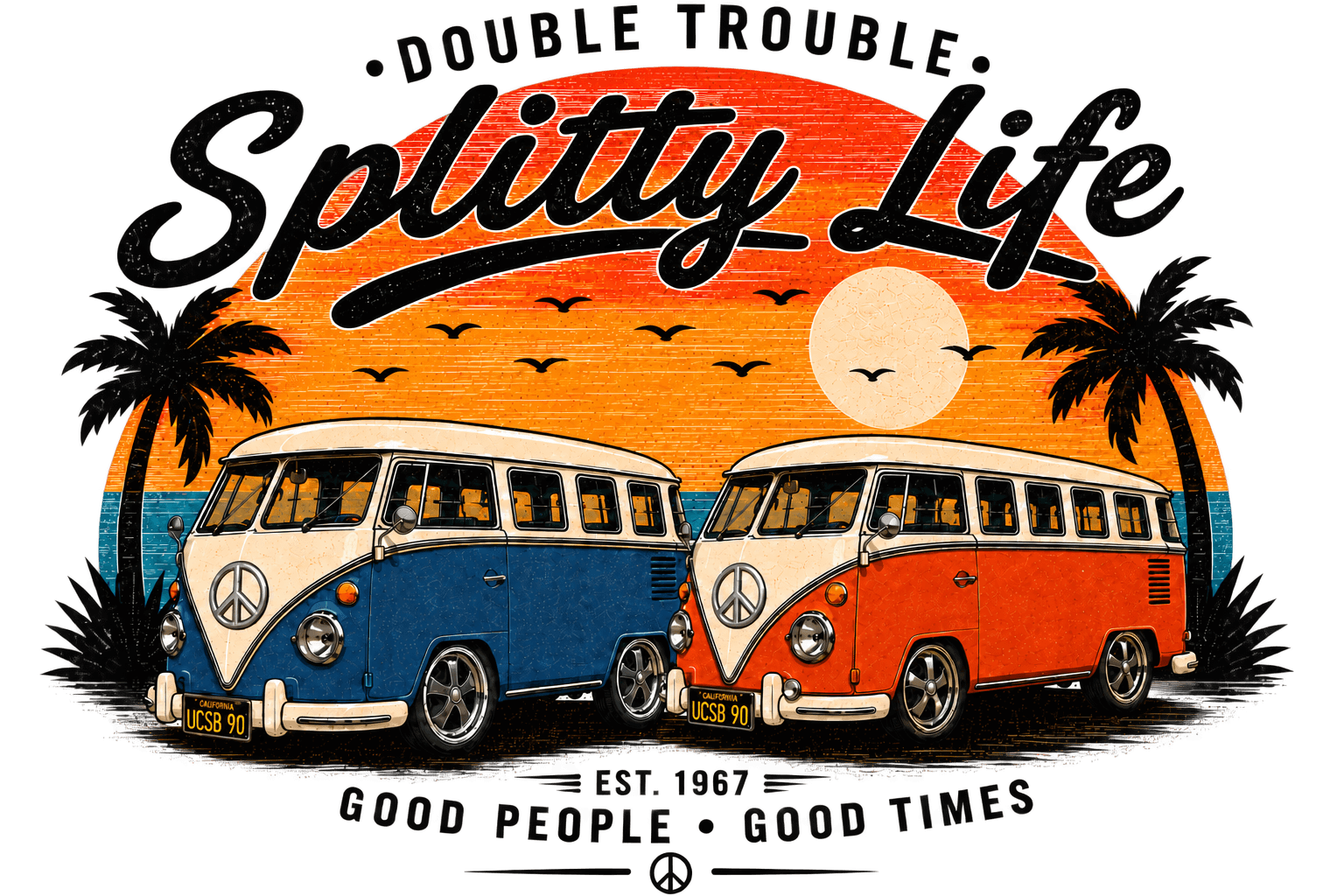 Splitty Life Double Trouble original artwork