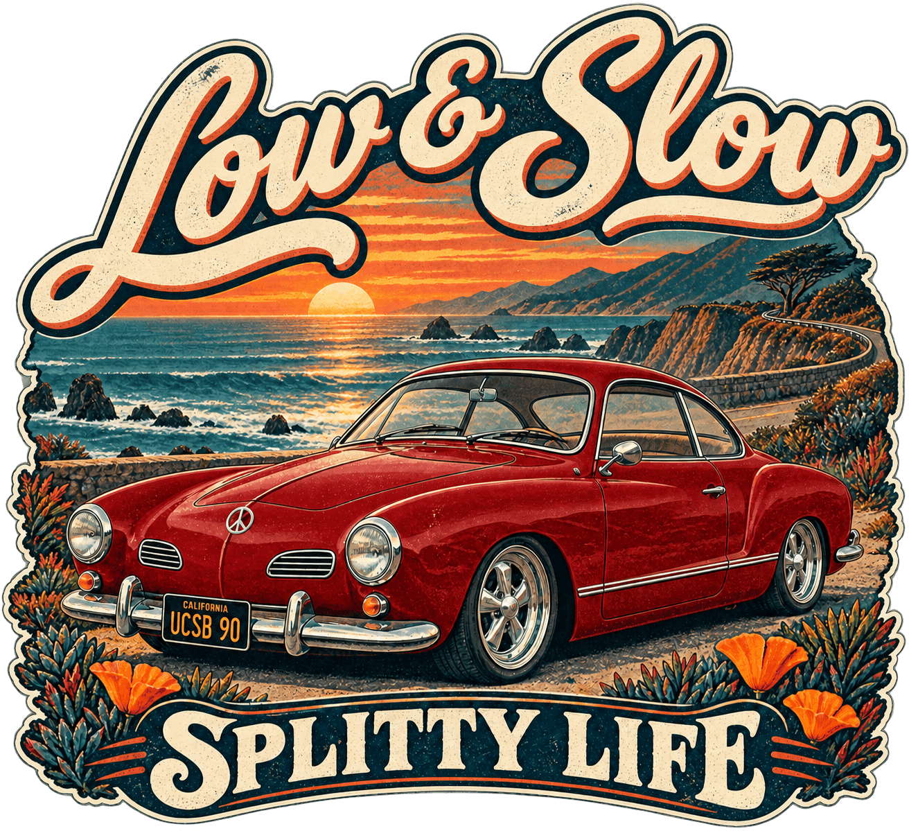 Karmann Ghia original artwork