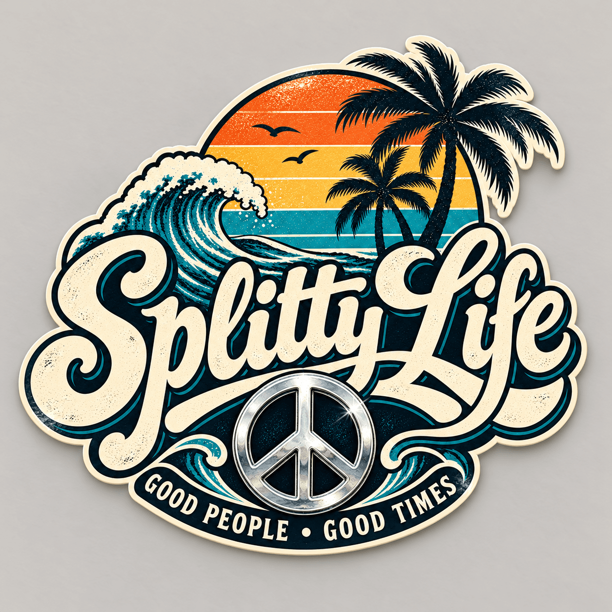 Splitty Life Classic Logo Sticker